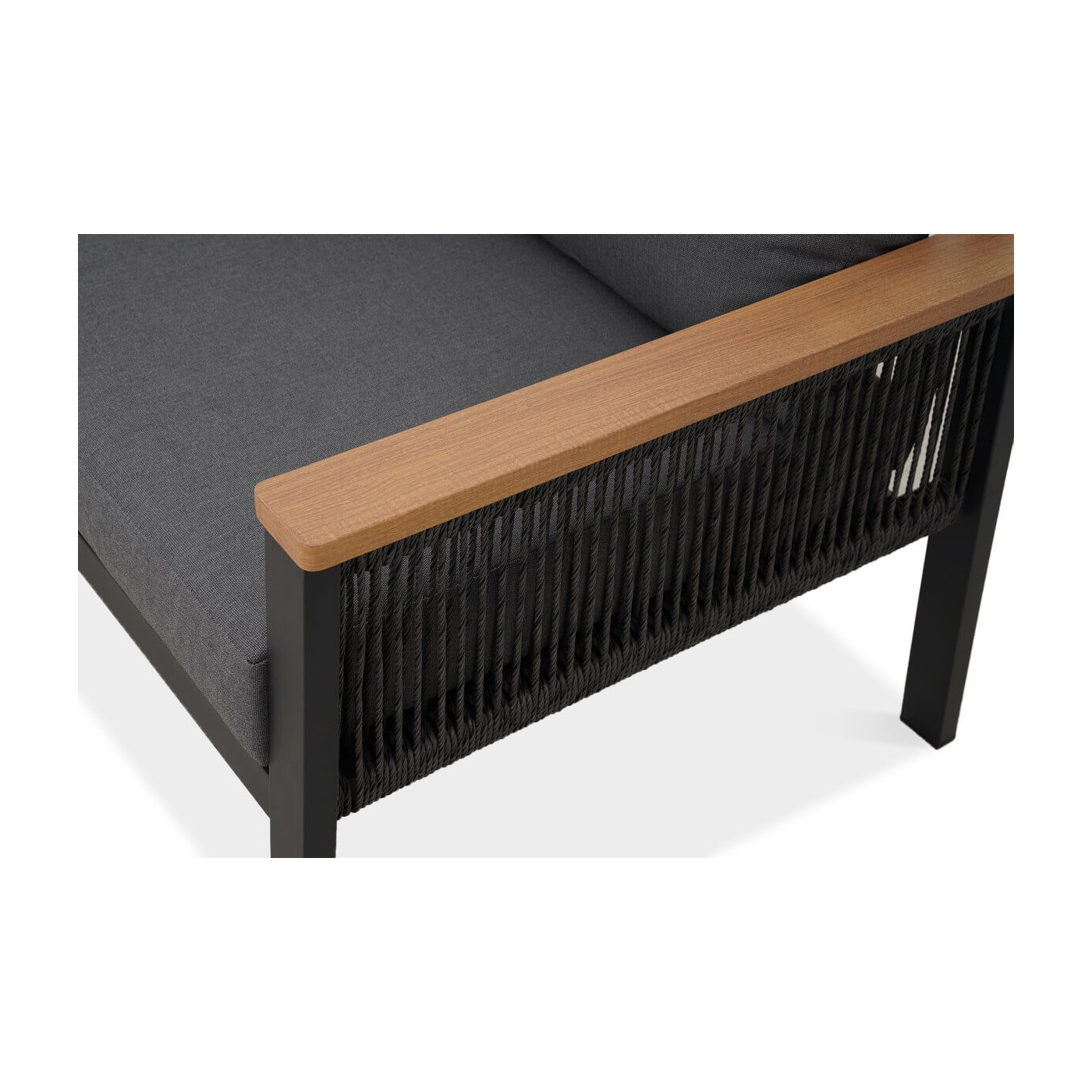 Wygodne, grube poduchy siedziska w narożniku Ascona