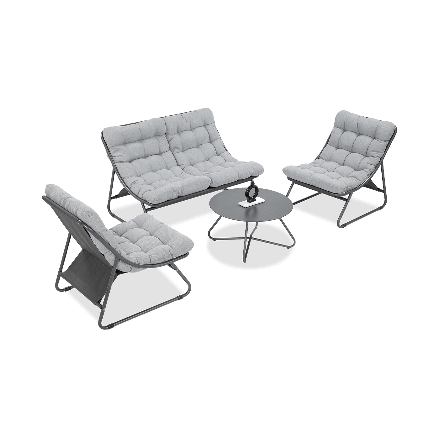 Zestaw mebli ogrodowych Vista Caffe Light Grey