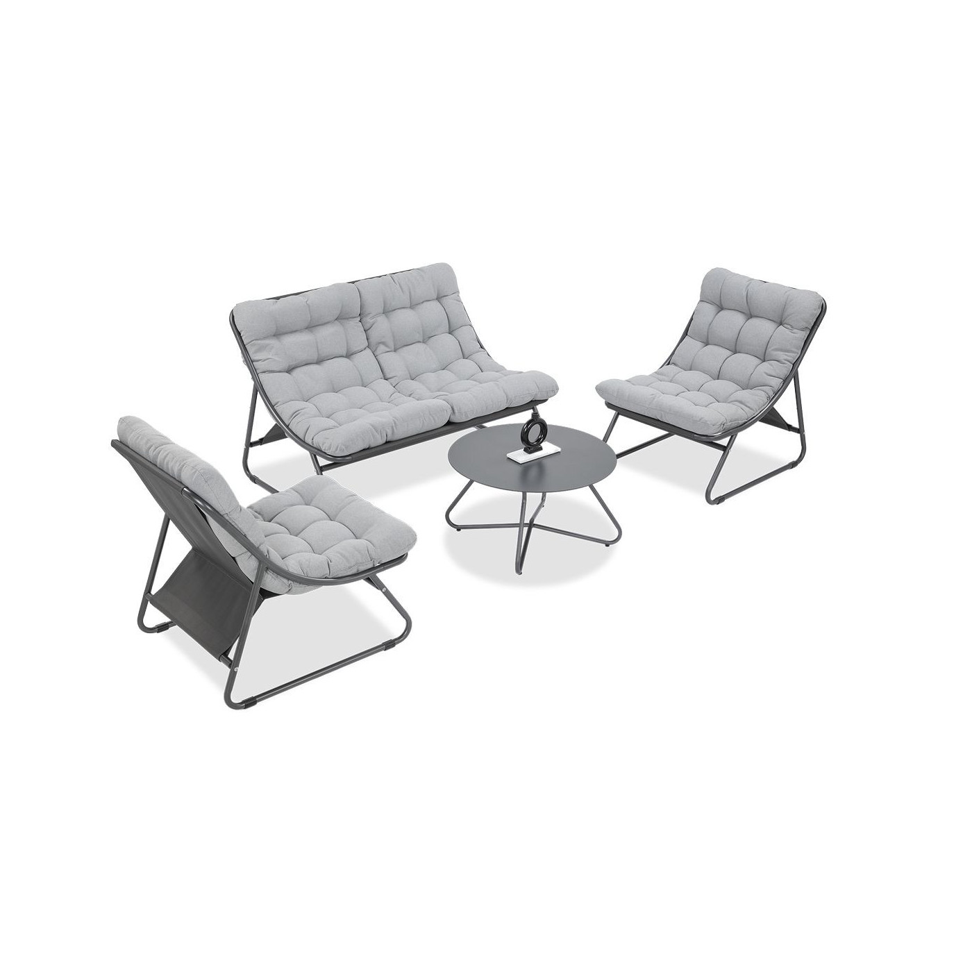 Szare meble balkonowe Vista 