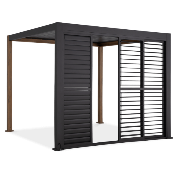 Regulowany panel żaluzjowy do pergoli PREMIUM 3m, anthracite - GUTROOF