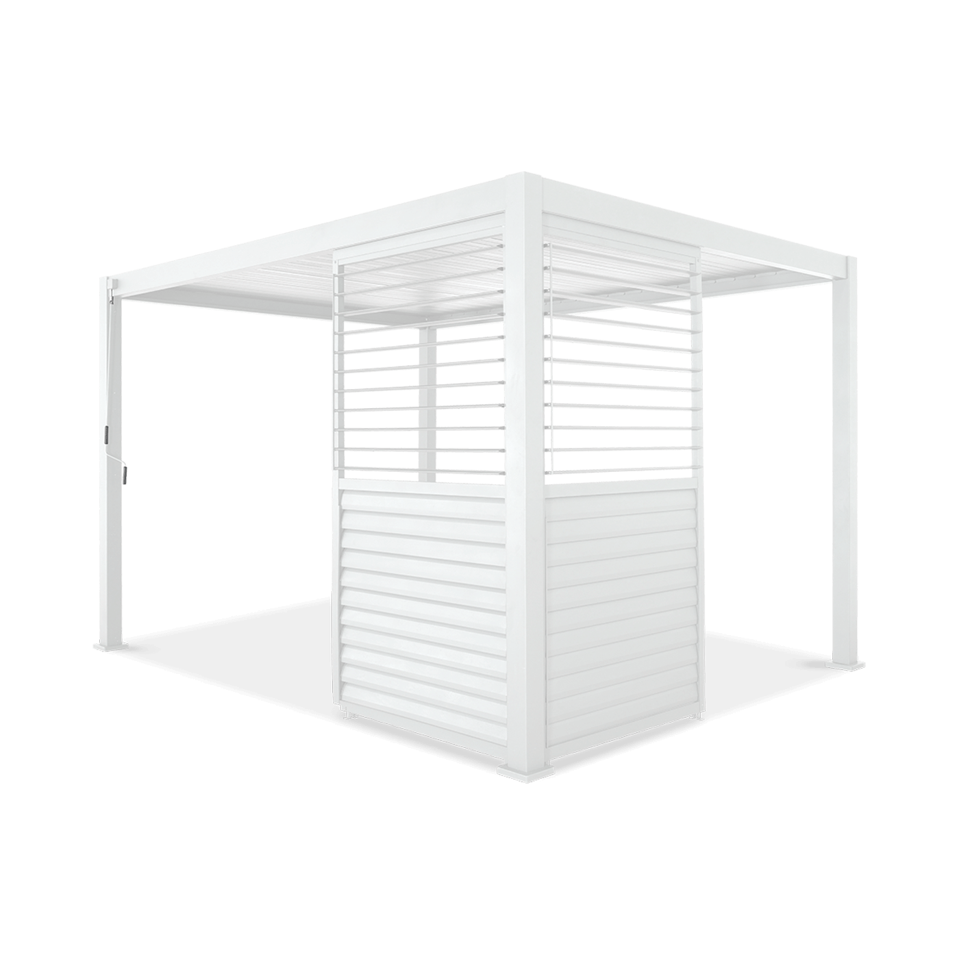 Regulowany panel żaluzjowy do pergoli PREMIUM 3m, white - GUTROOF