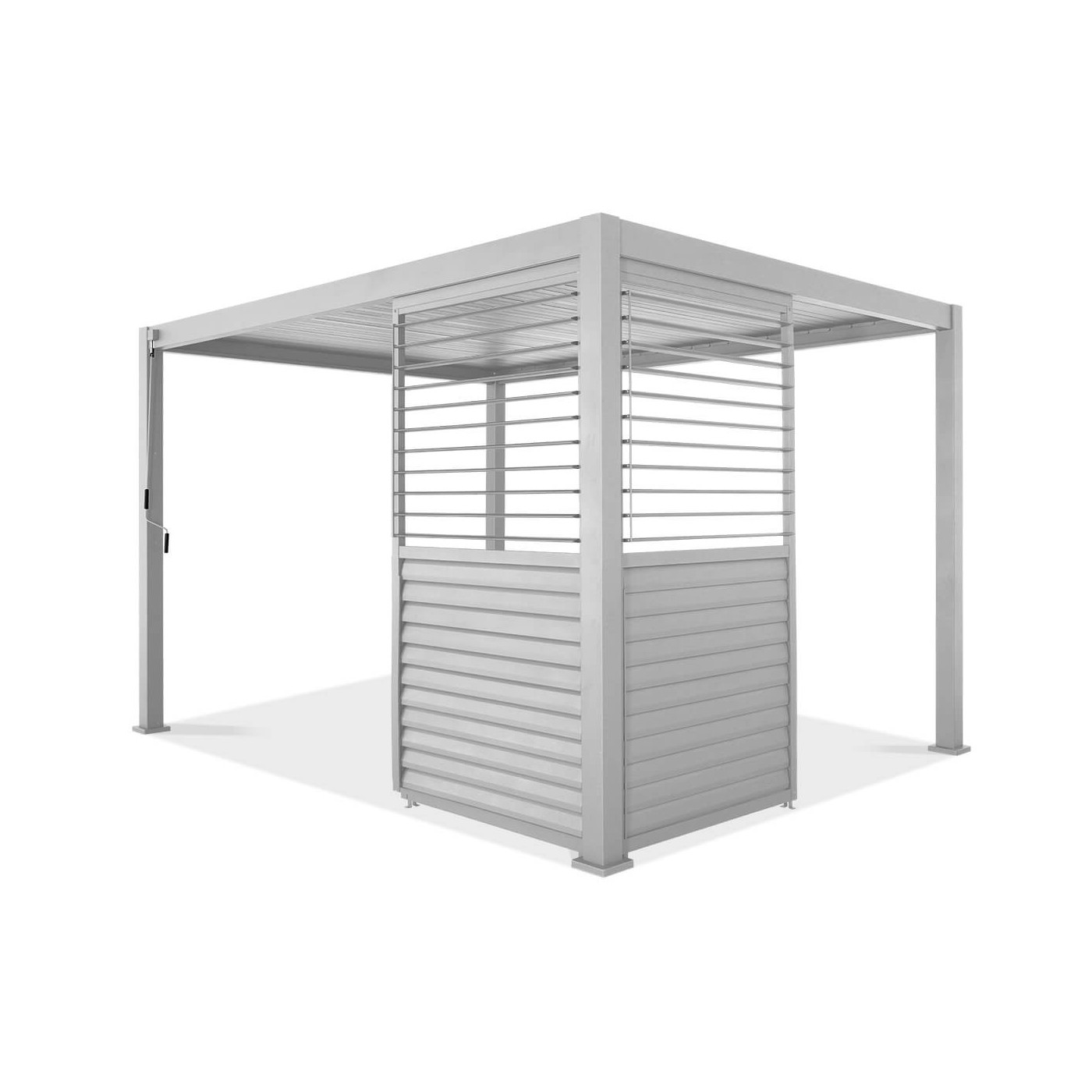 Najważniejsze cechy Regulowany panel żaluzjowy do pergoli PREMIUM 4m, white - GUTROOF