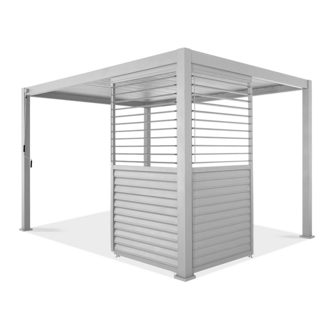 Najważniejsze cechy Regulowany panel żaluzjowy do pergoli PREMIUM 4m, white - GUTROOF