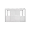 Najważniejsze cechy - przesuwane drzwi żaluzjowe do pergoli PREMIUM 3m, white - GUTROOF