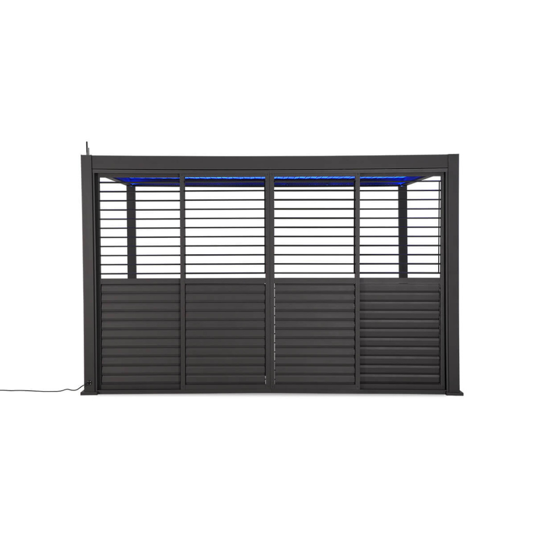 Najważniejsze cechy - przesuwane drzwi żaluzjowe do pergoli PREMIUM 3m, anthracite - GUTROOF