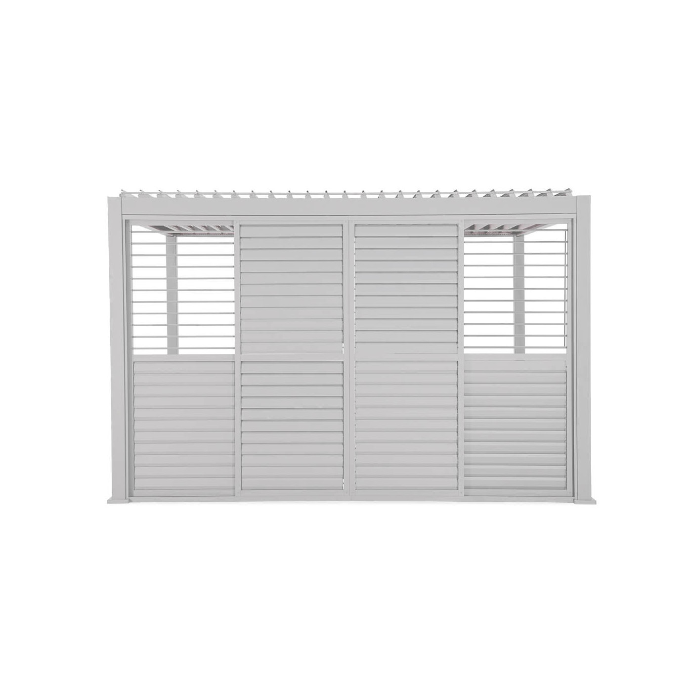 Drzwi przesuwne z żaluzjami i możliwością regulacji dopływu światła i powietrza