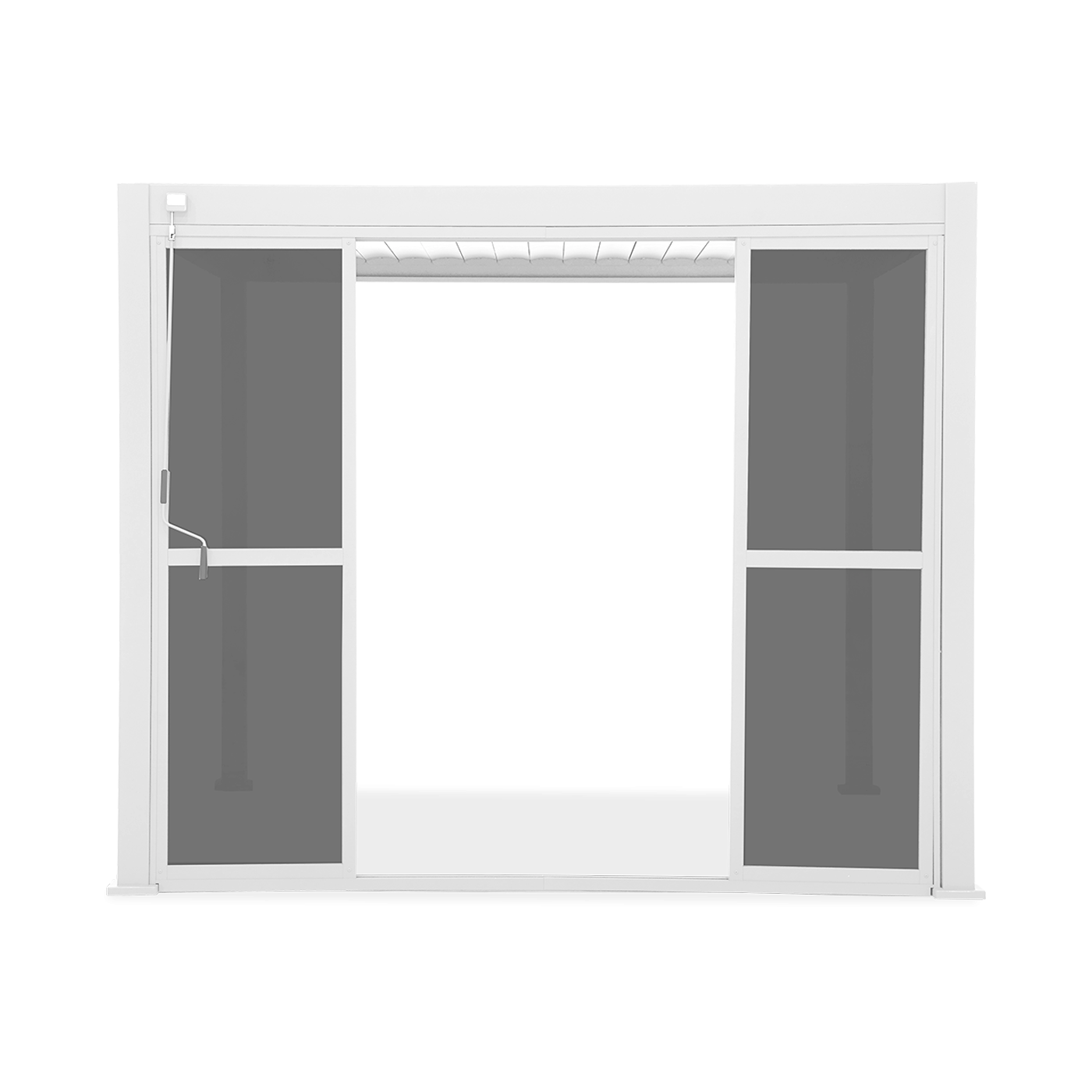 Przesuwne poliwęglanowe drzwi do pergoli premium 3m