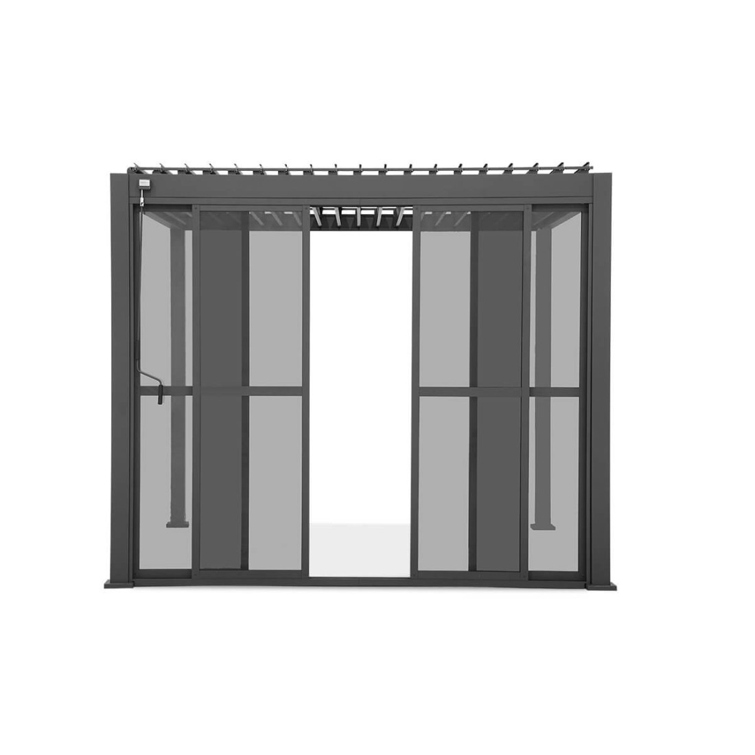 Najważniejsze cechy przesuwane drzwi z poliwęglanu do pergoli PREMIUM 4m Gutroof