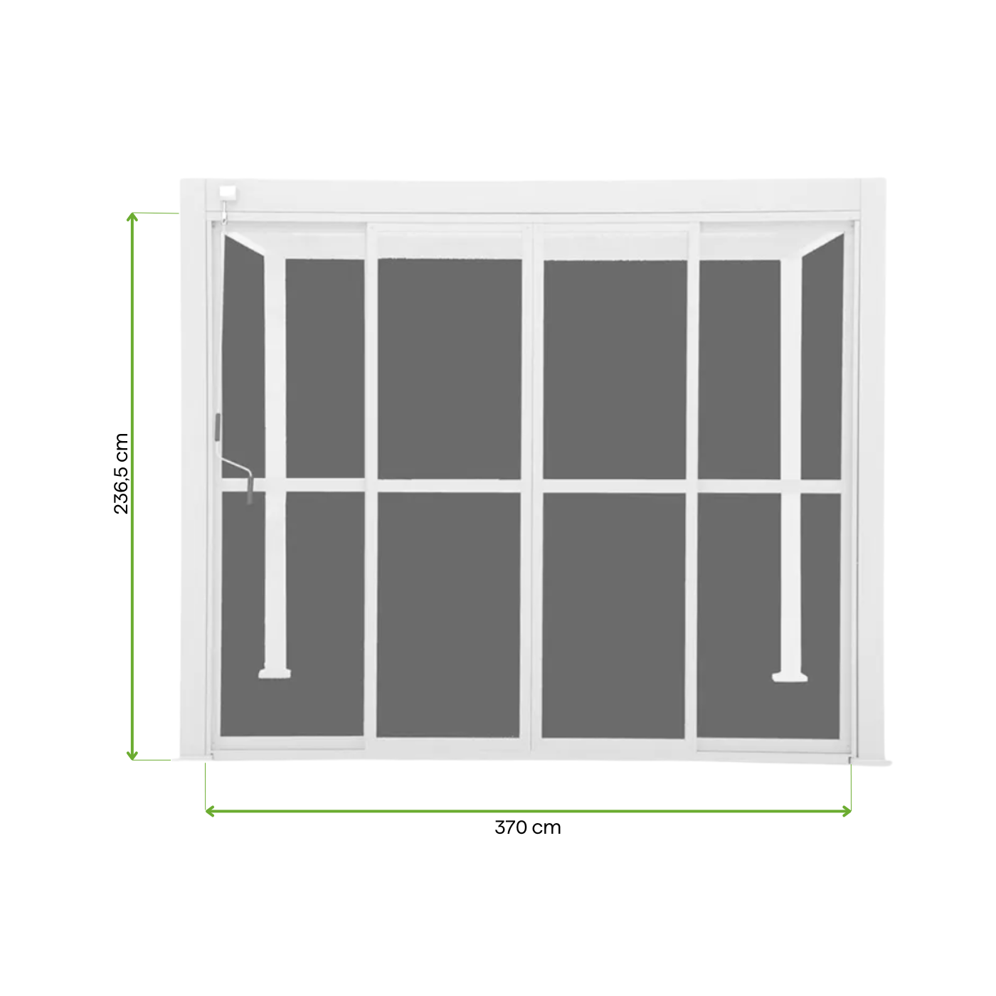 zbliżenie na materiał wykonania drzwi przesuwnych białych