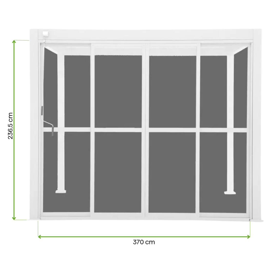 zbliżenie na materiał wykonania drzwi przesuwnych białych