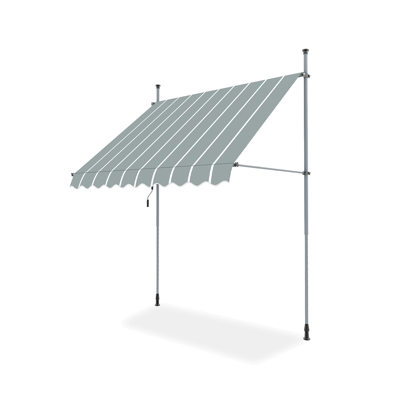Markiza balkonowa EASY Grey/White 250x130cm - Focus garden