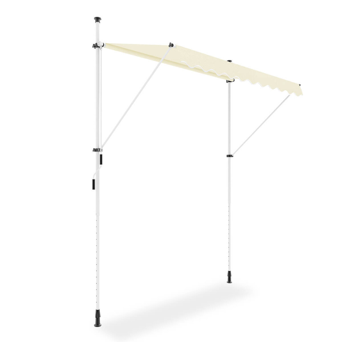 bok manualnej markizy "easy" w kolorze beżowym