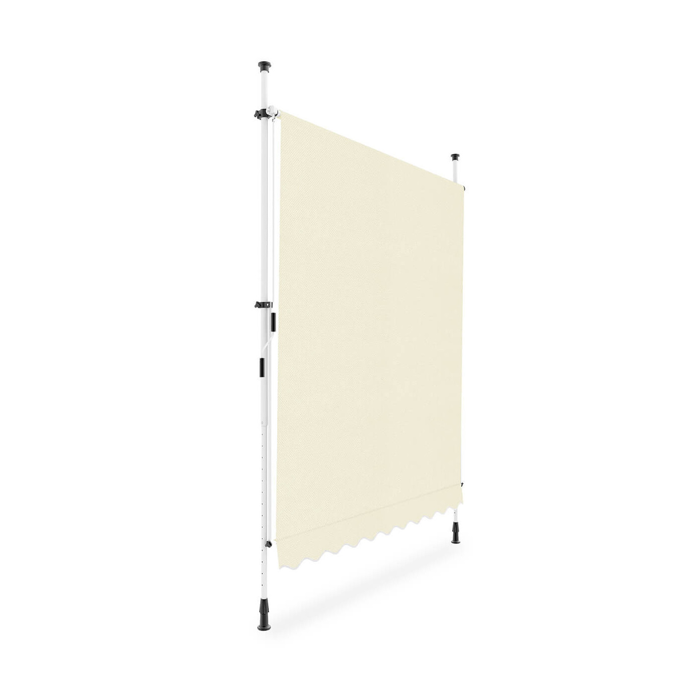 bok manualnej markizy chroniącej przed promieniami słonecznymi "easy" w kolorze beżowym w rozmiarze 250x130cm