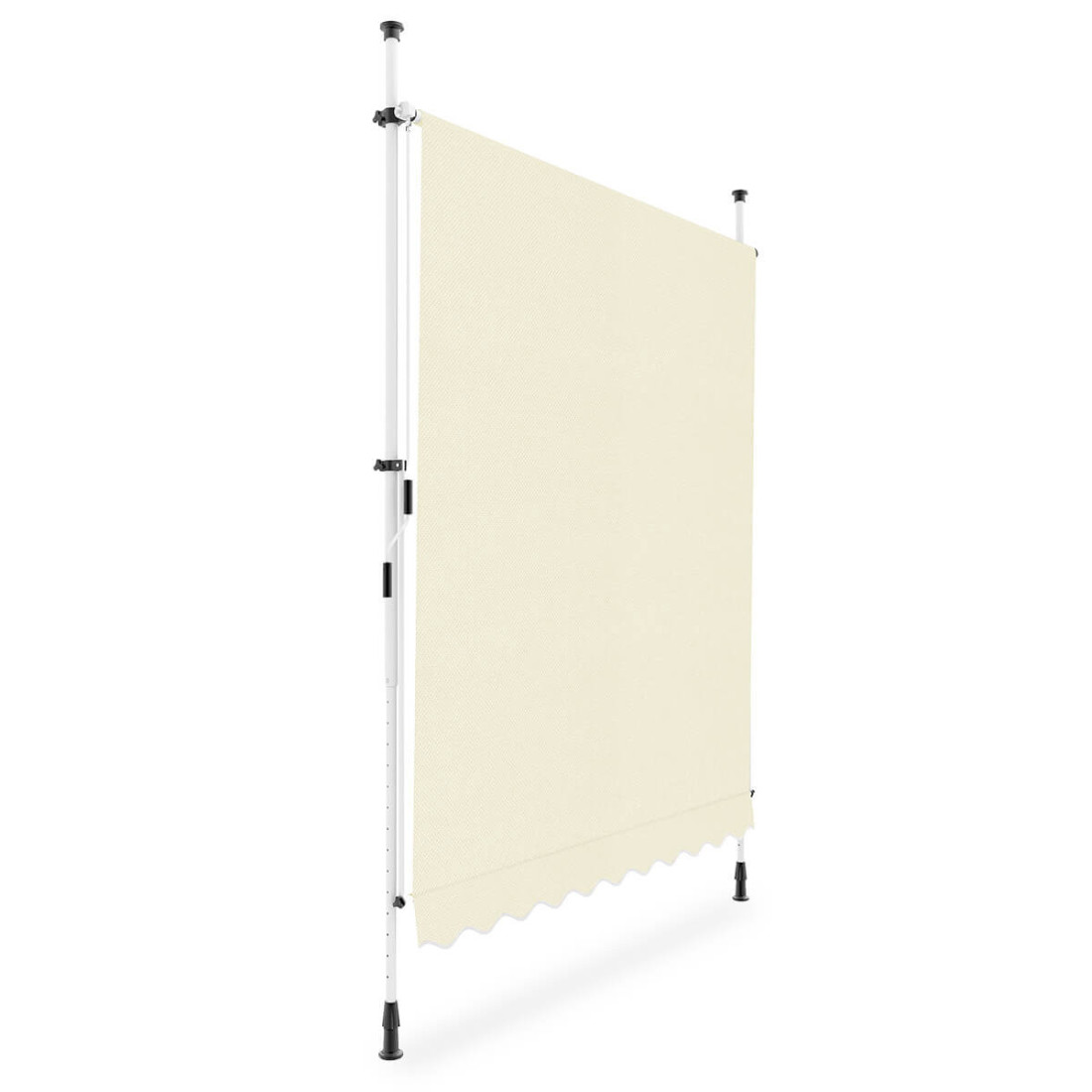 bok manualnej markizy chroniącej przed promieniami słonecznymi "easy" w kolorze beżowym w rozmiarze 300x130cm