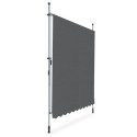 bok manualnej markizy chroniącej przed promieniami słonecznymi "easy" w kolorze szarym w rozmiarze 350x130cm