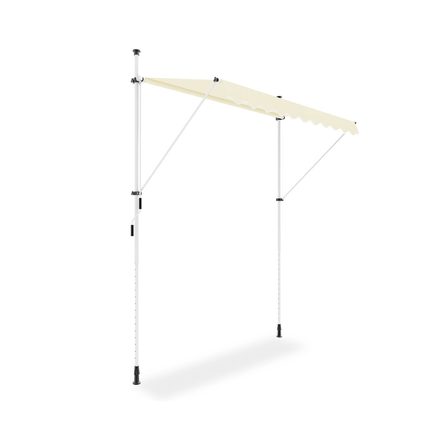 bok manualnej markizy "easy" w kolorze beżowym