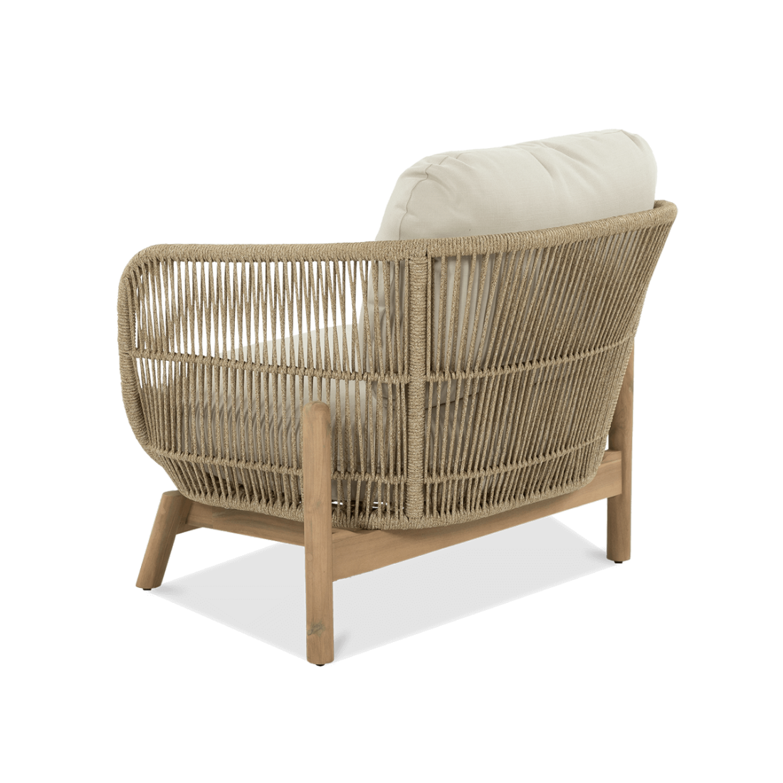 zbliżenie na podłokietnik i poduszki sofy ogrodowej ankara max caffe