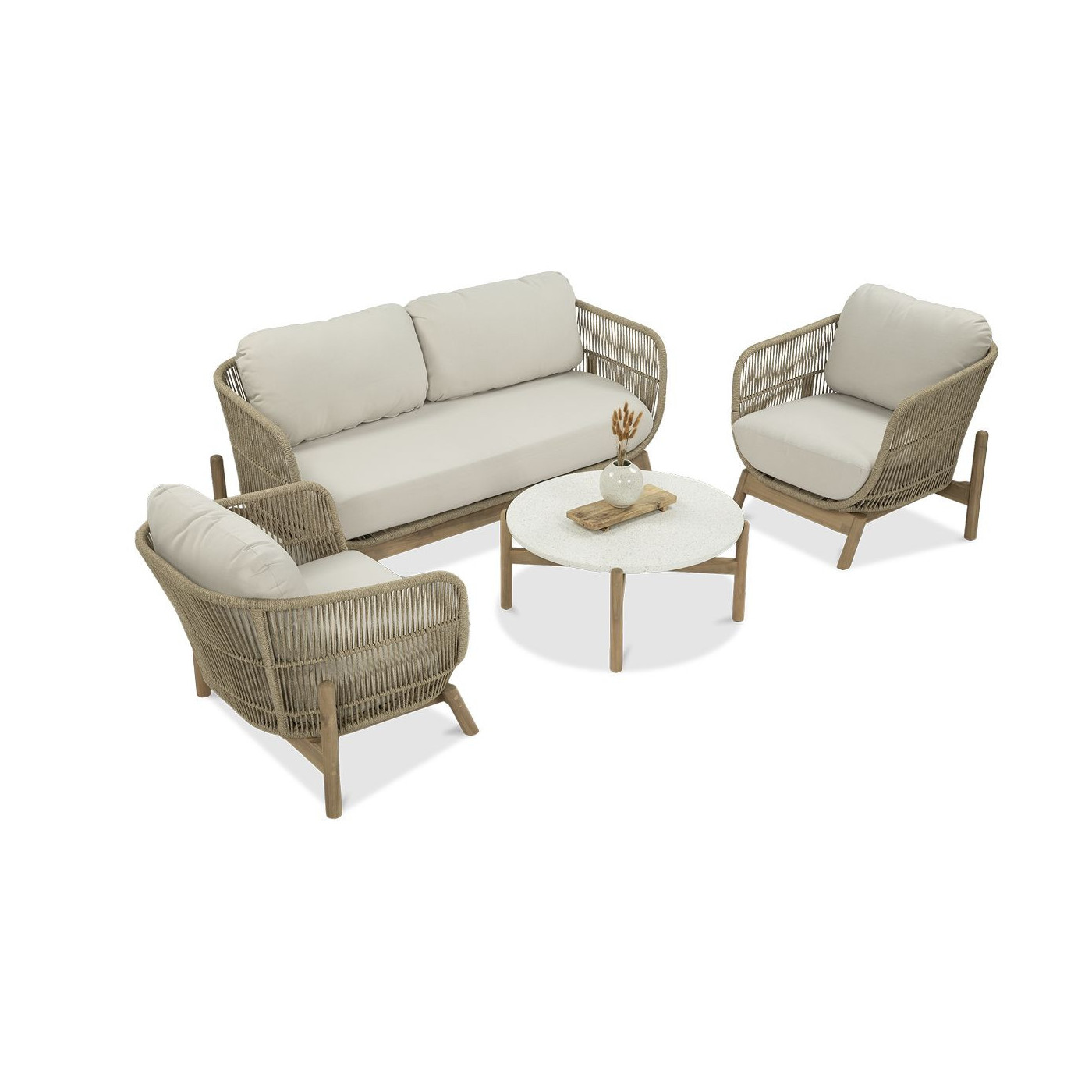 Widok z góry na zestaw mebli na taras ankara caffe