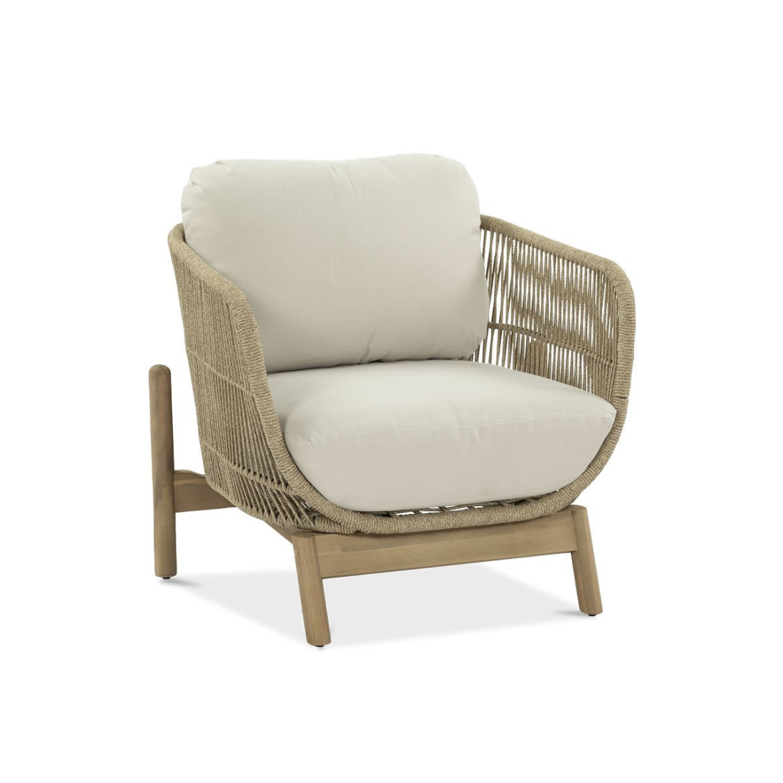 Tył sofy ankara caffe z widocznymi beżowymi linami i drewnianą konstrukcją z drewna akacjowego