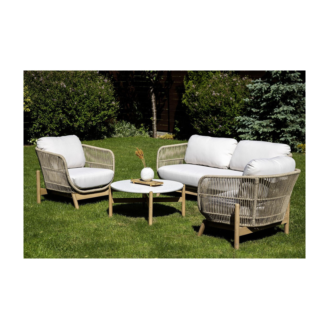 beżowe poduszki uzupełniające zestaw ankara caffe z zamkiem błyskawicznym