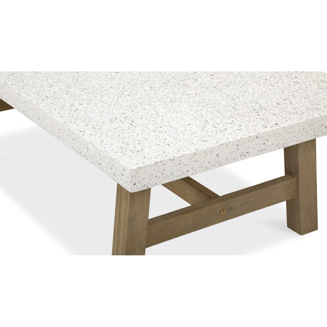 stół kawowy z białym kamiennym blatem jacob caffe