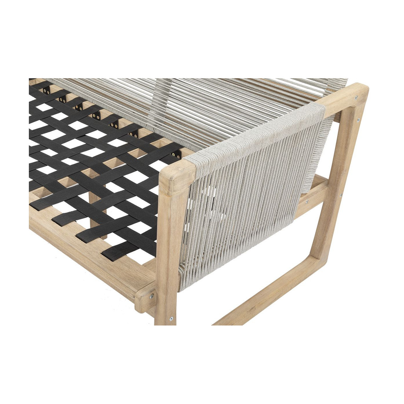 Trzyosobowa drewniana sofa amalfi caffe