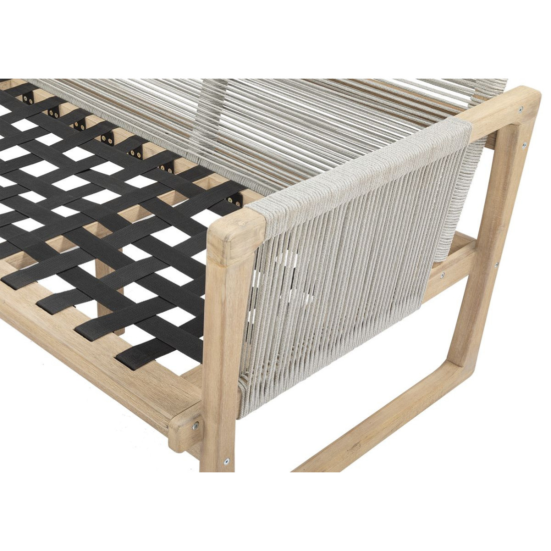 Trzyosobowa drewniana sofa amalfi caffe