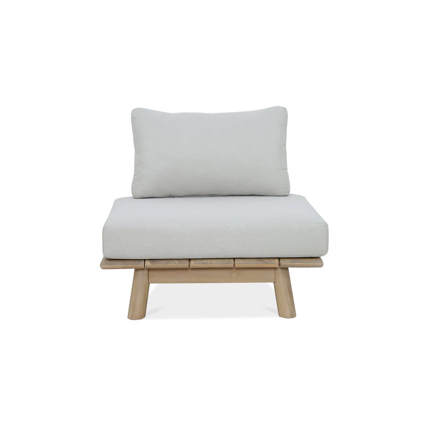 Fotel Miya w kolorze jasnoszarym