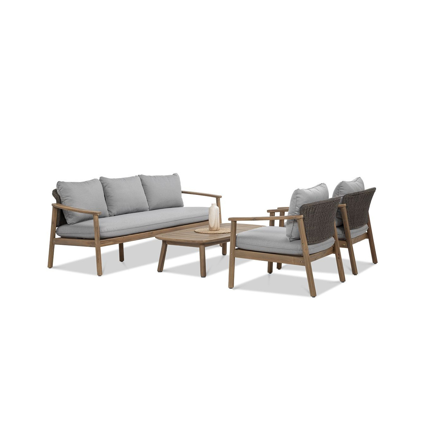 Bok pięcioosobowego zestawu do ogrodu dover caffe