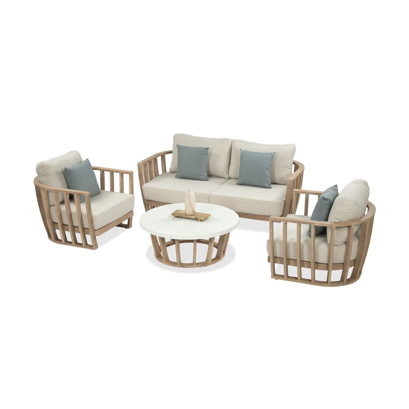 Czteroosobowy zestaw mebli ogrodowych MORANDI CAFFE 