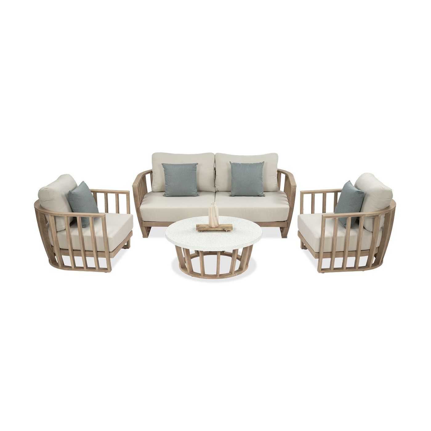 Przód mebli ogrodowych morandi caffe