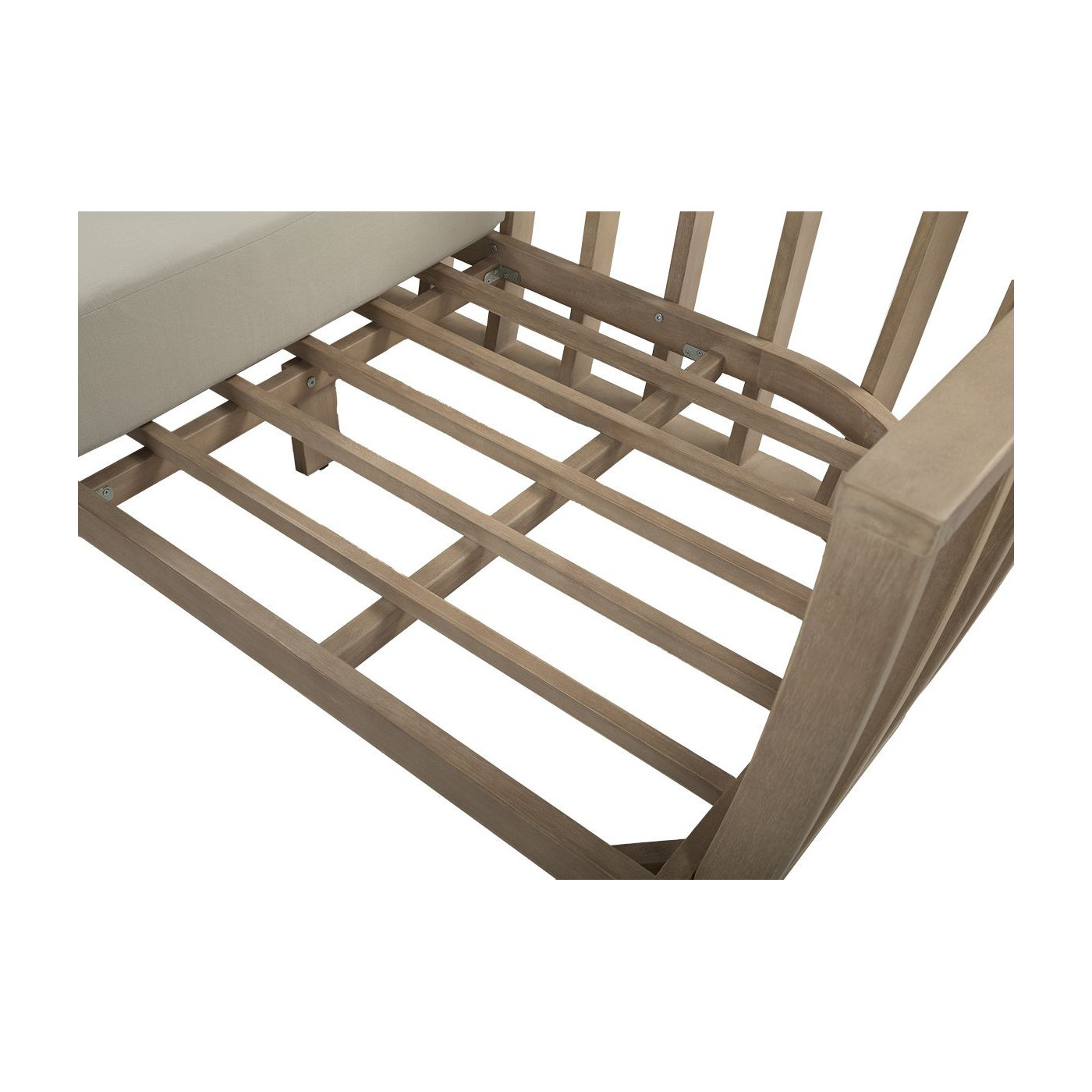 Tył czteroosobowego zestawu mebli ogrodowych morandi caffe