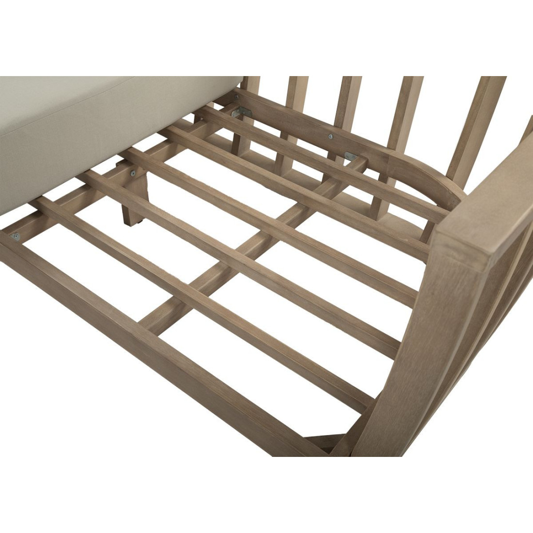 Tył czteroosobowego zestawu mebli ogrodowych morandi caffe