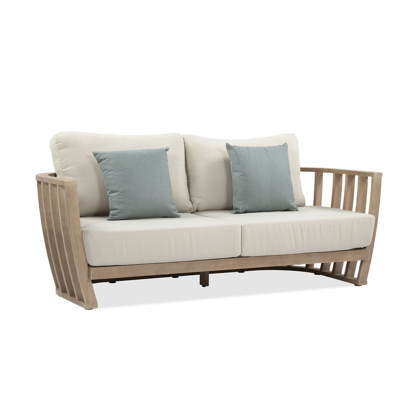 Zbliżenie na drewniany stelaż mebli morandi