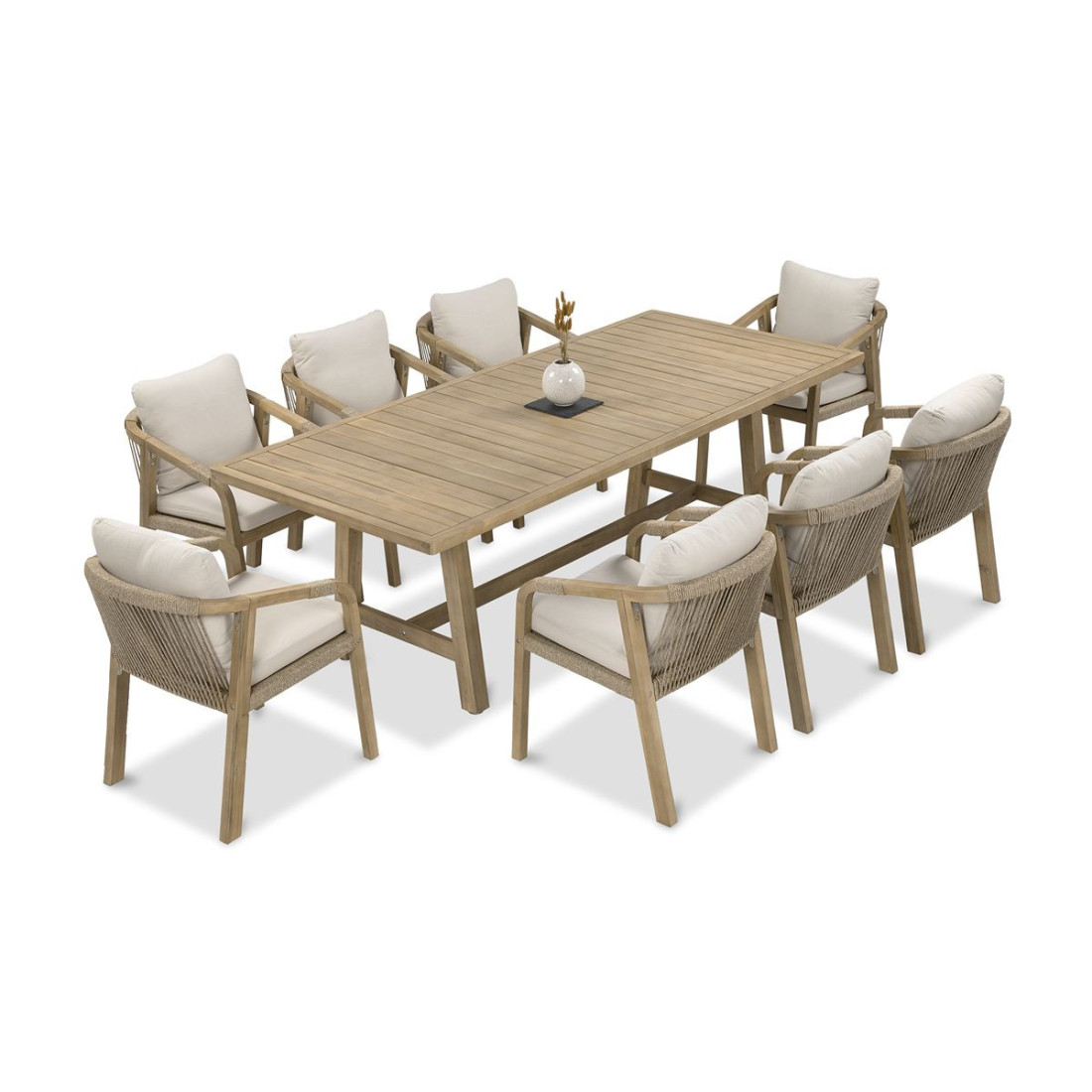 Bok drewnianego zestawu jadalnianego marigold