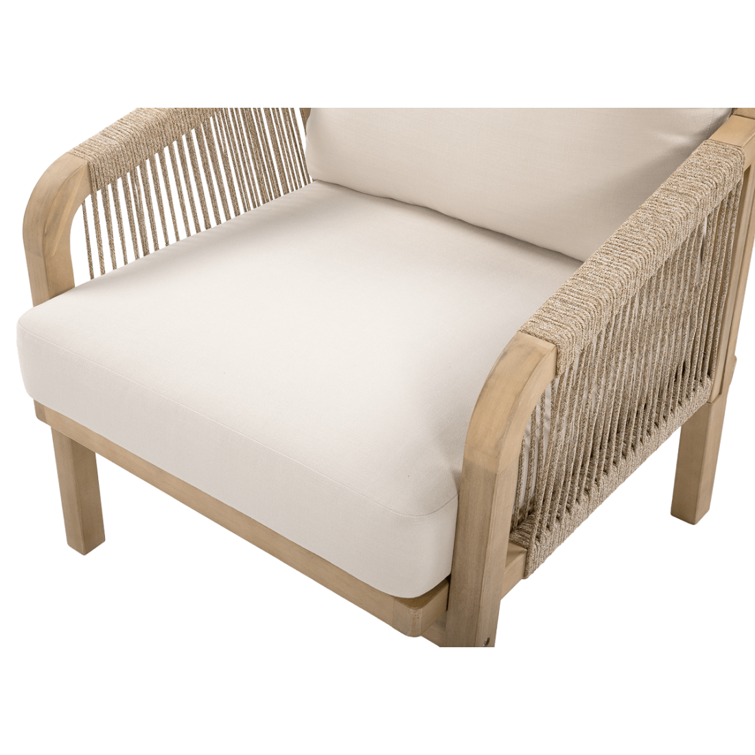 Tył fotela marigold z widocznym drewnianym oparciem