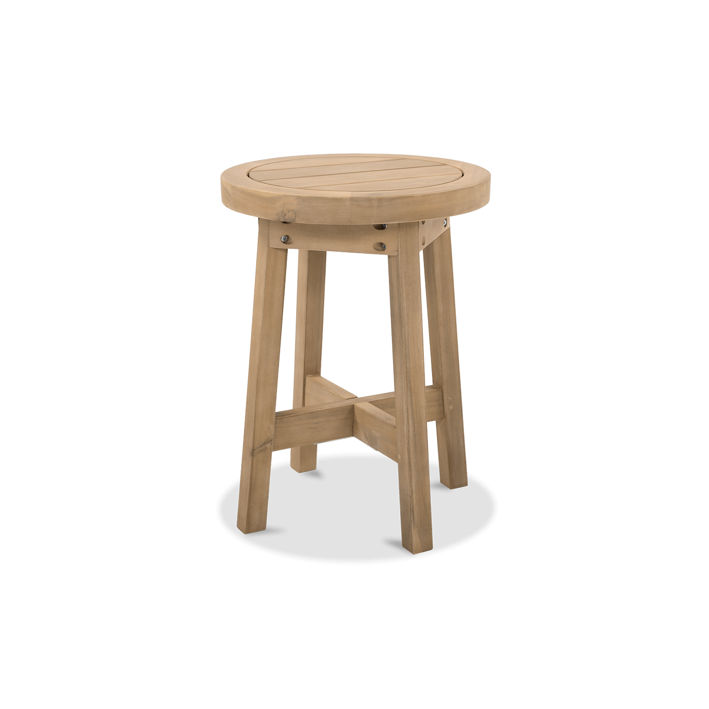 okrągły drewniany stolik kawowy marigold caffe