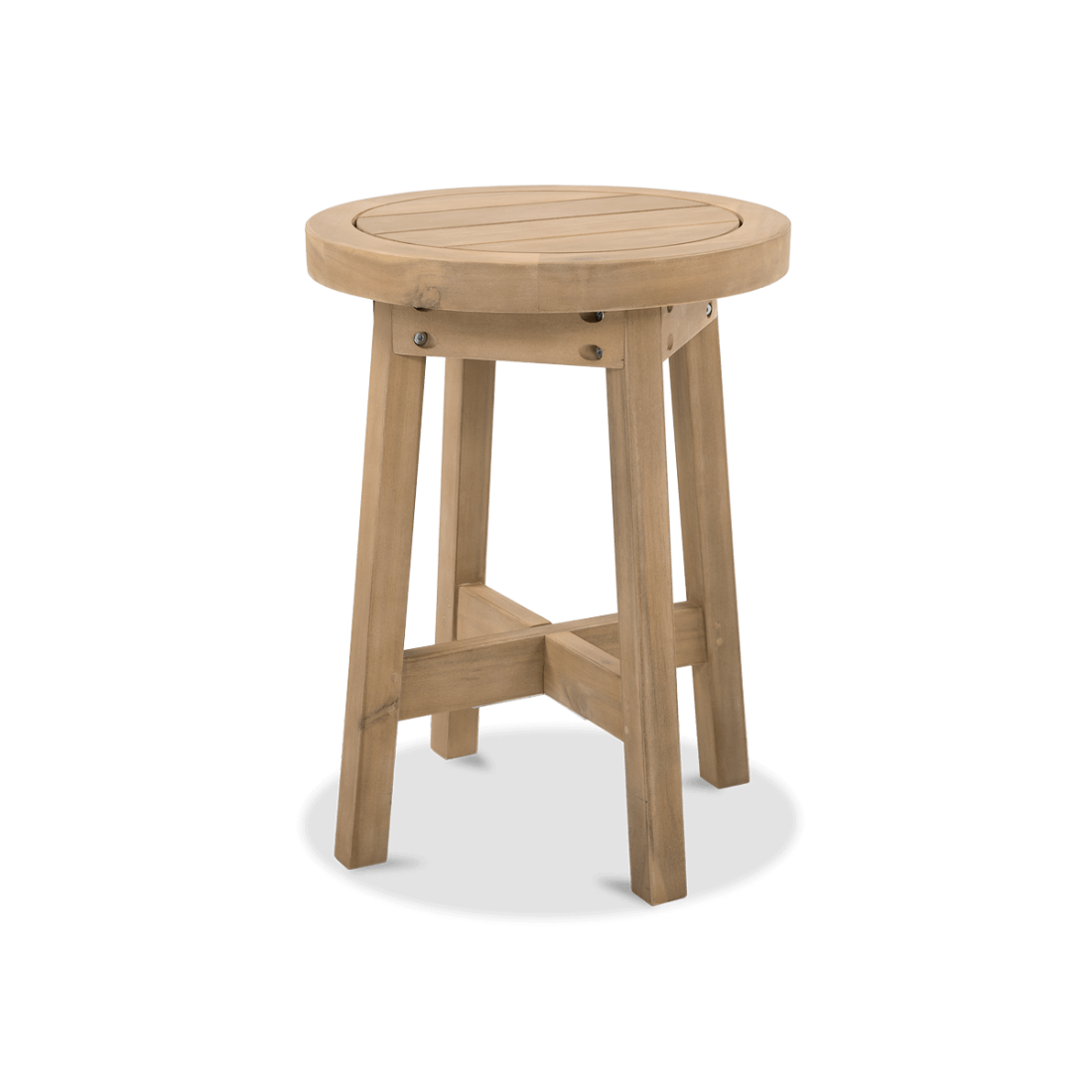 okrągły drewniany stolik kawowy marigold caffe