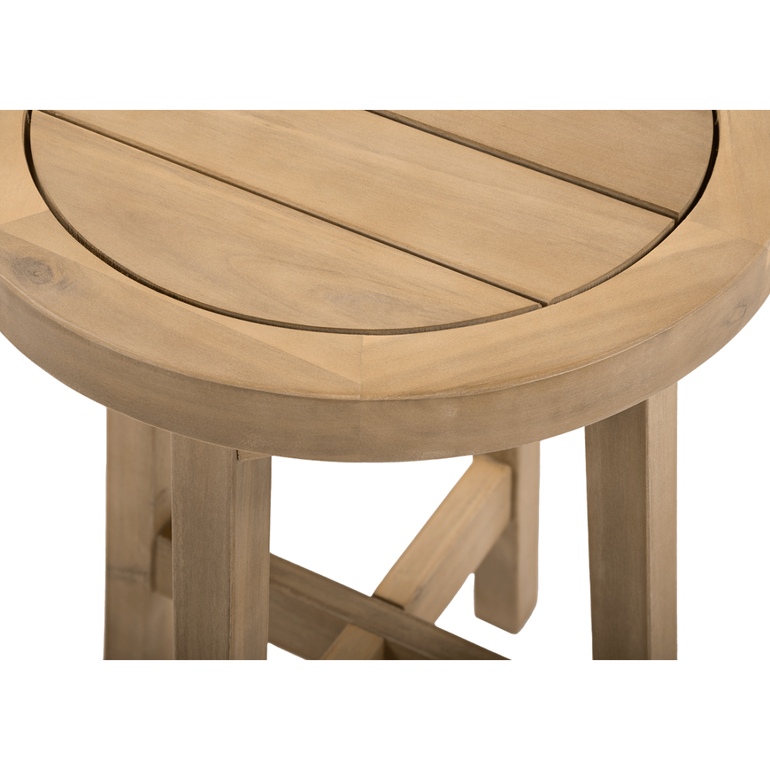 zbliżenie na drewniany blat stolika marigold