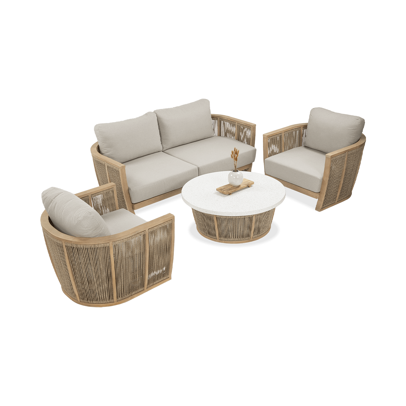 Drewniane meble do ogrodu Collins caffe