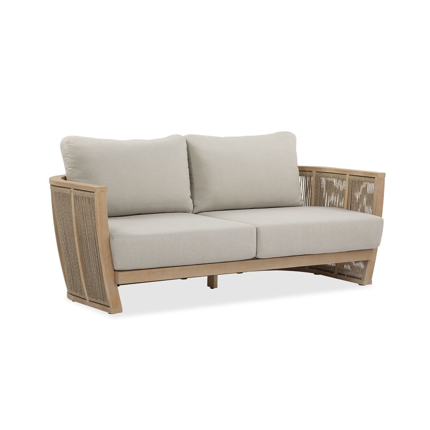 Bok zestawu tarasowego z drewna collins caffe