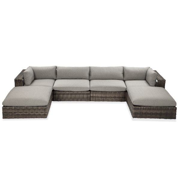 zestaw narożny russel caffe skonfigurowany na wygląd podkowy