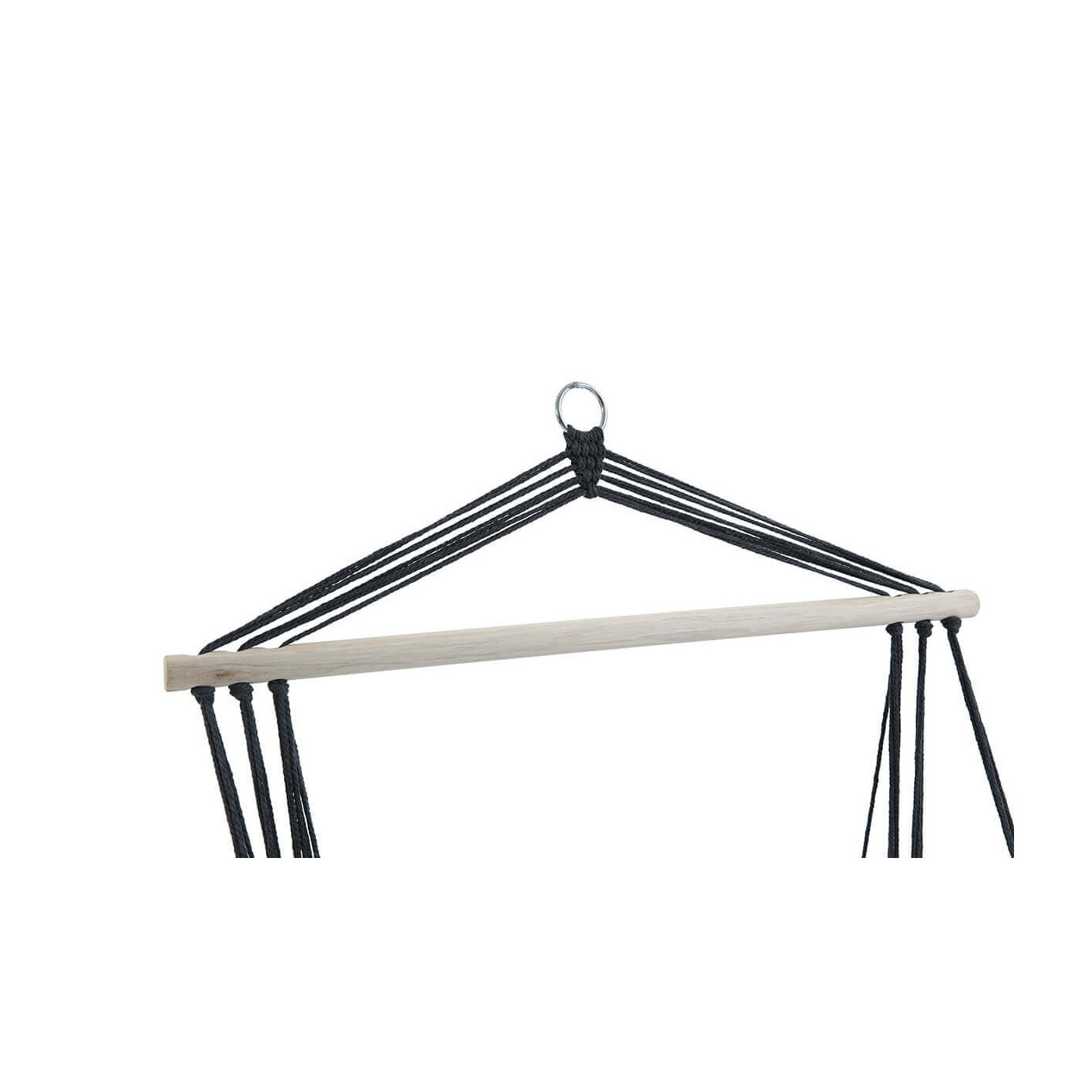 Fotel wiszący od tyłu do ogrodu lub na taras