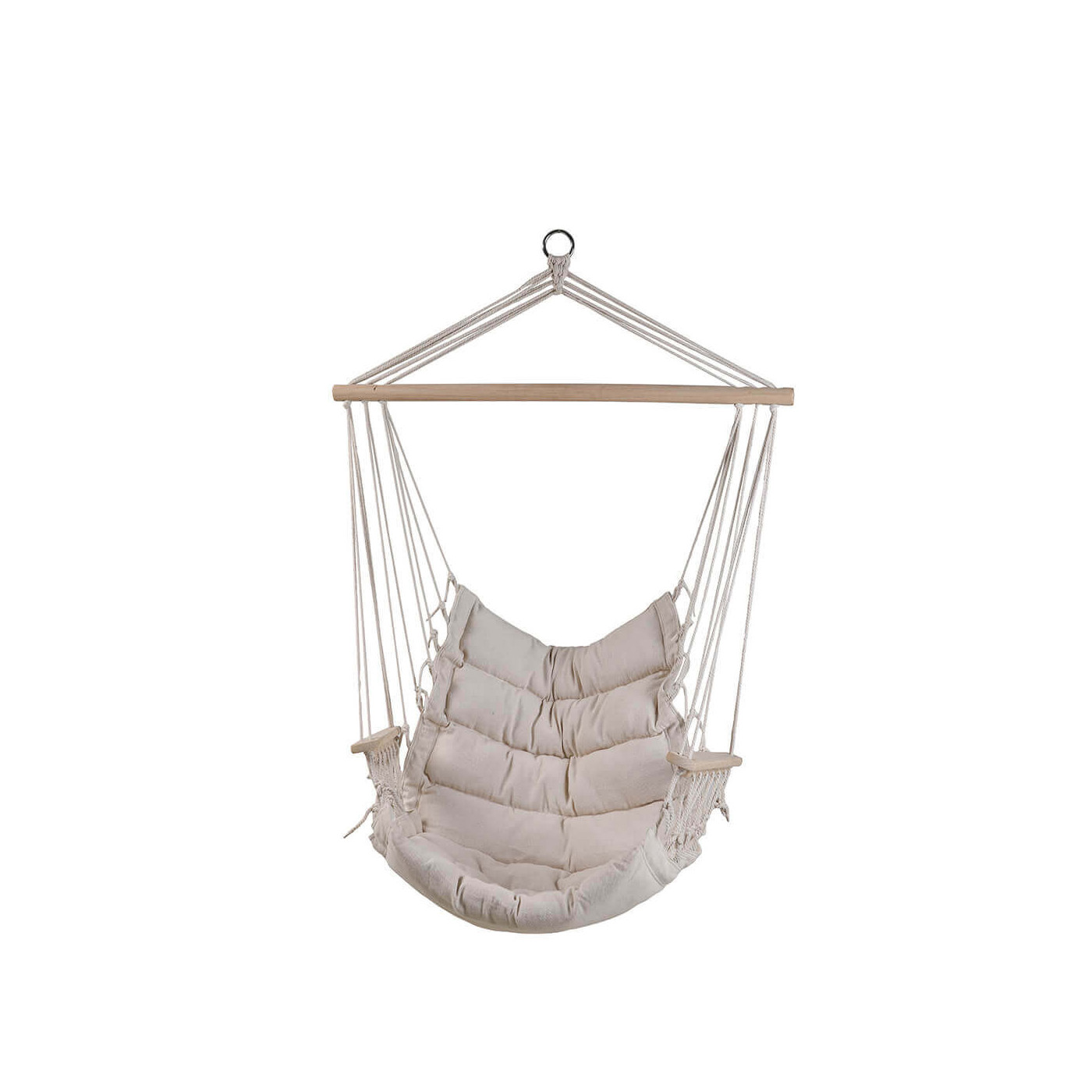 Widok na wygodne siedzisko i drewniane podłokietniki