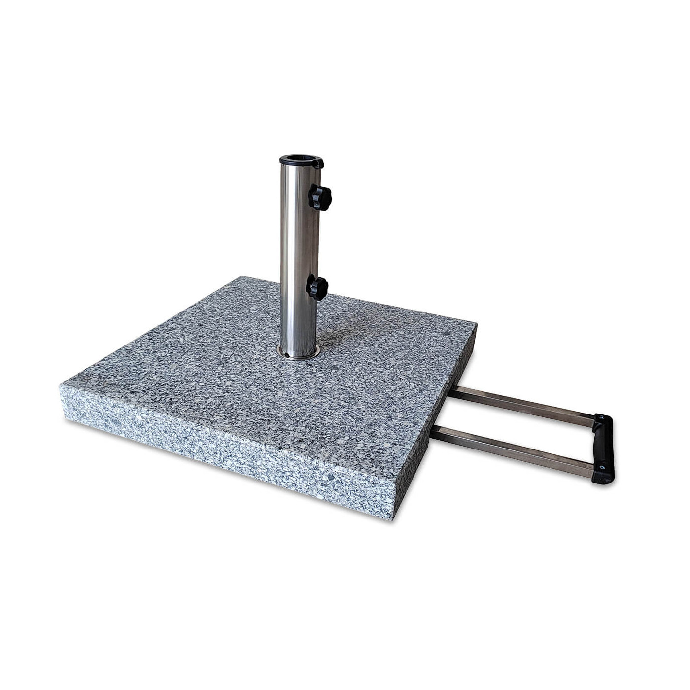 40 kilogramowa granitowa podstawa do parasoli z słupkiem centralnym