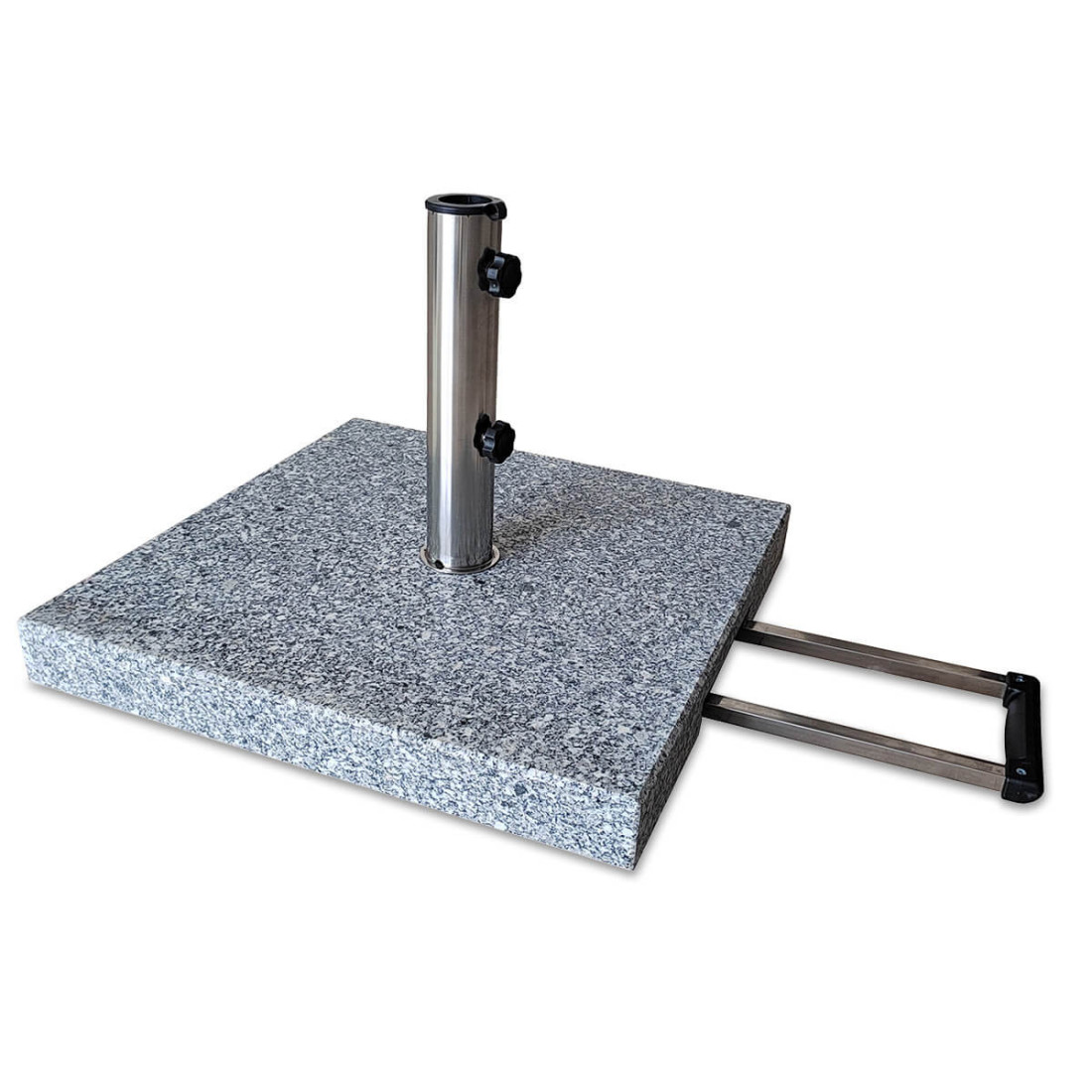 40 kilogramowa granitowa podstawa do parasoli z słupkiem centralnym