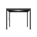 Pergola tarasowa ELEGANCE 3x3 Anthracite w aranżacji na tarasie