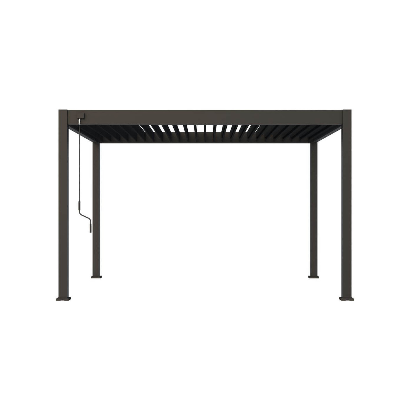 Przód pergoli tarasowej ELEGANCE 3x4