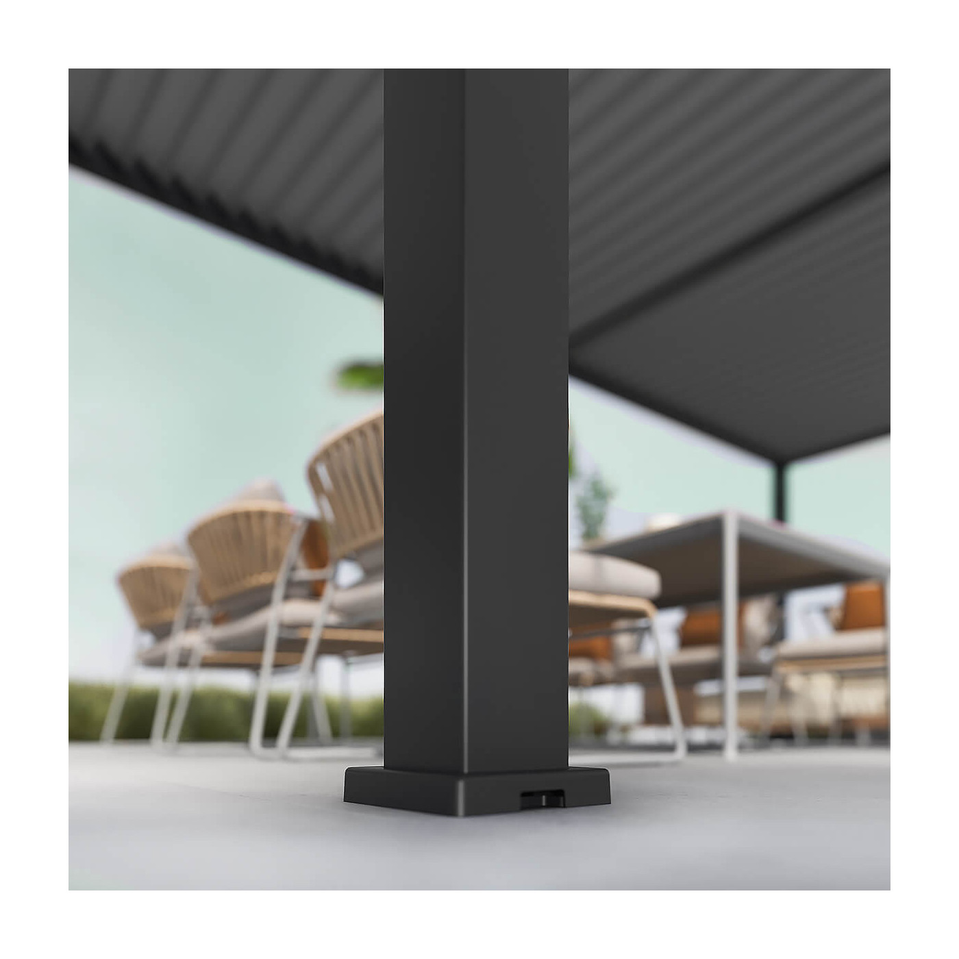 ELEGANCE 3x6 PERGOLA TARASOWA ANTHRACITE/LIGHT GREY