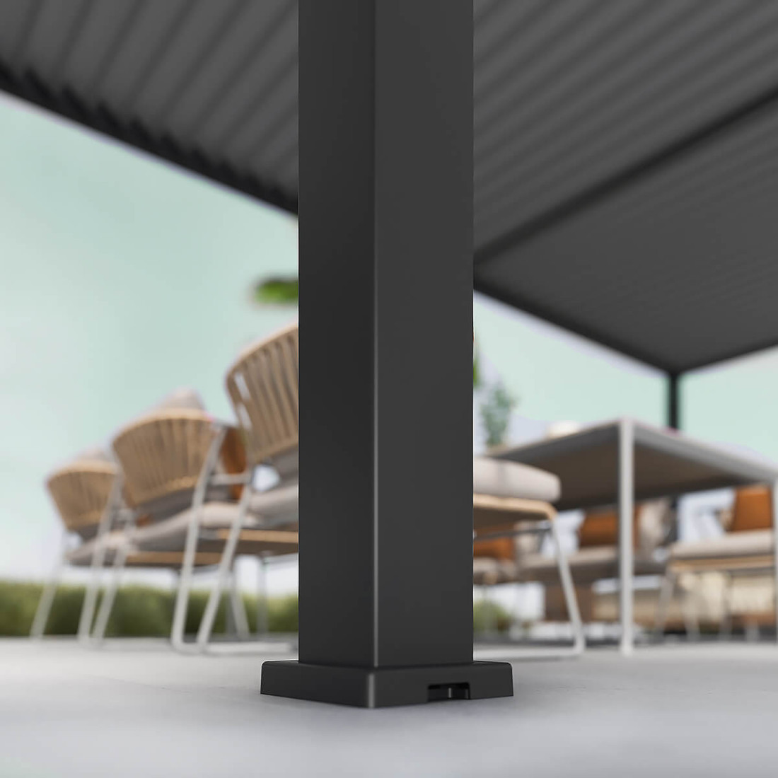ELEGANCE 3x6 PERGOLA TARASOWA ANTHRACITE/LIGHT GREY